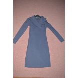 A Jean Paul Gaultier navy three-quarter length dress, size 42.