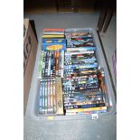 A box of DVD's.