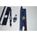 A quantity of wristwatches by Marvin, Sekonda and Seiko.