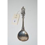 A Norwegian silver apostle spoon, by Maria Hanner, Bergen,