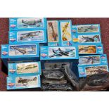Novo 1/72 scale model kits of military aircraft, boxed and bagged.