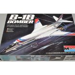 Monogram 1/72 scale model kit, B-1B Bomber, boxed.