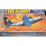 Italeri 1/72 scale model kit, Fat Albert KC-130F Hercules, N.140, boxed.