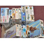 Revell 1/72 scale model kits of aeroplanes and helicopters.