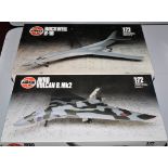 Two Airfix 1/72 scale model kits, to include Series-9 Avro Vulcan B.