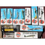 Airfix 1/72 scale model kits, Series-4 and Series-5 aircraft, and two others.