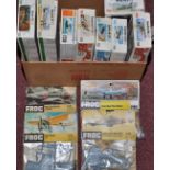 Frog 1/72 scale model kits, some boxed and some bagged.