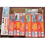 Esci 1/72 scale model kits including aeroplanes and helicopters.