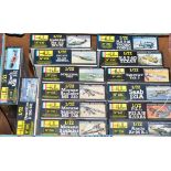 Heller 1/72 scale model kits, various aircraft model no's 209, 211, 216, 217 (2), 219, 221, 239,