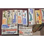 Airfix 1/72 scale model kits, including five Series-4 models and seven Series-5 models,