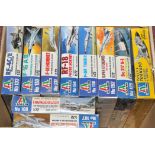 Italeri 1/72 scale model kits, No.'s 107, 108, 125, 130, 131, 133, 138, 152, 154 and 171.