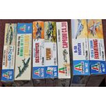 Italeri 1/72 scale model kits, No's 106, 113, 119, 122, 142, 147, and 149.