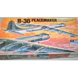 A Monogram 1/72 scale model kit, B-36 Peacemaker, boxed.