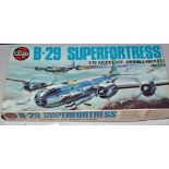 An Airfix 1/72 scale model kit, Series-7, B-29 Superfortress, boxed.