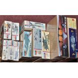 Monogram 1/72 scale model kits, including SR-71 Blackbird; an HU-16B Albatross and others.