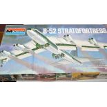 Monogram 1/72 scale model kit, B-52 Stratofortress, boxed.