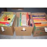 Three boxes of children's books,