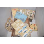 A collection of cigarette cards in albums and some loose,