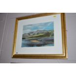 A watercolour - Highland loch, by Eric Forrest, signed verso.