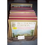 A quantity of boxed sets of records, including: Beethoven; and others.