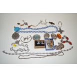 A collection of silver and other jewellery, including: cufflinks; pendants; chains; etc.