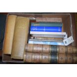 A box of books, mainly by Robert Burns, to include: Songs and Poems By Robert Burns; two vols.