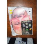 Alan Shearer interest: including pin badges and face mask.