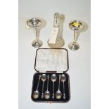 A set of six apostle finial silver teaspoons, by Robert Pringle,