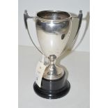 A silver two-handled trophy cup, by W.N. Ltd.