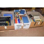 Three boxes of assorted books,