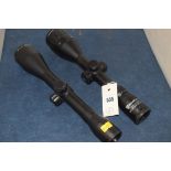 Two Nikko Sterling air rifle scopes.