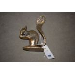 A bronze model of a squirrel, signed 'Lohe' to be base.