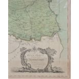 A*** Armstrong - "Map of South East Northumberland", engraving, London 1769 (part sheet only),