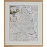 Thomas Kitchin - "A new improved Map of Northumberland divided into Wards",