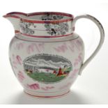 A 19th Century Sunderland lustre jug, by Scott & Sons, Southwick,