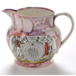 A 19th Century Sunderland lustre jug,