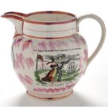 A 19th Century Sunderland lustre jug,