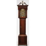 Henry Sanders, Gateshead: a George III oak longcase clock,