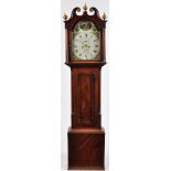 An early 19th Century mahogany long case clock,