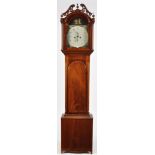 Burton, South Shields: an early 19th Century mahogany longcase clock,