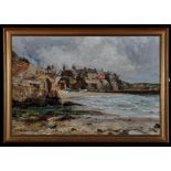 John Falconar Slater (1857-1937) "Cullercoats Beach", oil on canvas 50 x 75cms; 19 3/4 x 29 1/2in.