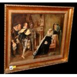 19th Century British School The arrest of Mary Queen of Scots, oil on canvas 34.