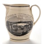 An 18th Century creamware jug, by John Phillips & Co.