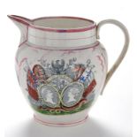 A 19th Century Sunderland lustre jug,