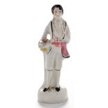 A rare 19th Century earthenware figure, by Garrison, Sunderland,