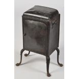 *A 19th Century toleware hot plate cabinet,