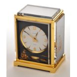 Jaeger LeCoultre Atmos 'Marina': a lacquered brass and perspex timepiece,