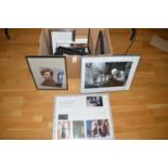A collection of Doctor Who photographs and reproduction photographs with signatures and facsimile
