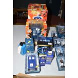 A collection of Doctor Who Tardis models and novelties,