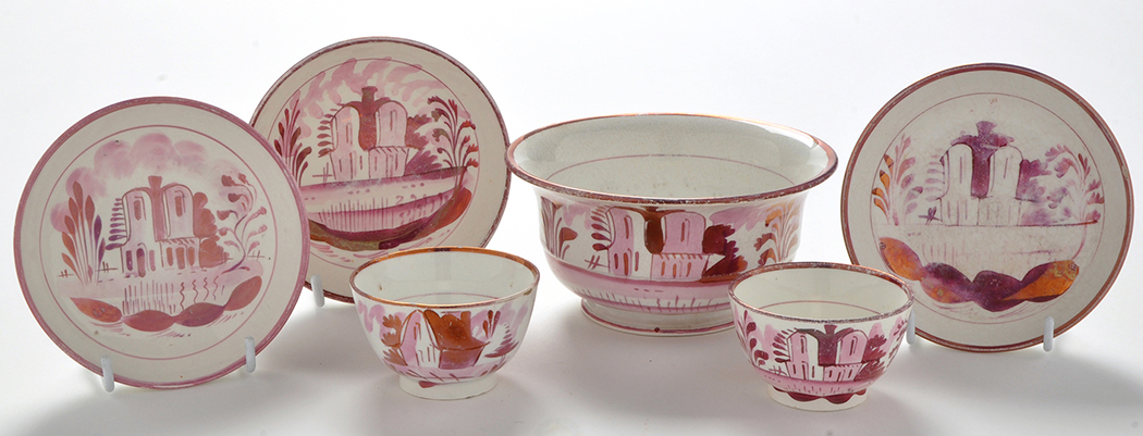 A quantity of Sunderland tea china, to include: a Dixon, Austin & Co. - Image 3 of 8